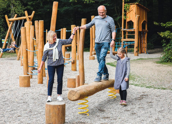 Barfußpfad im Kurpark